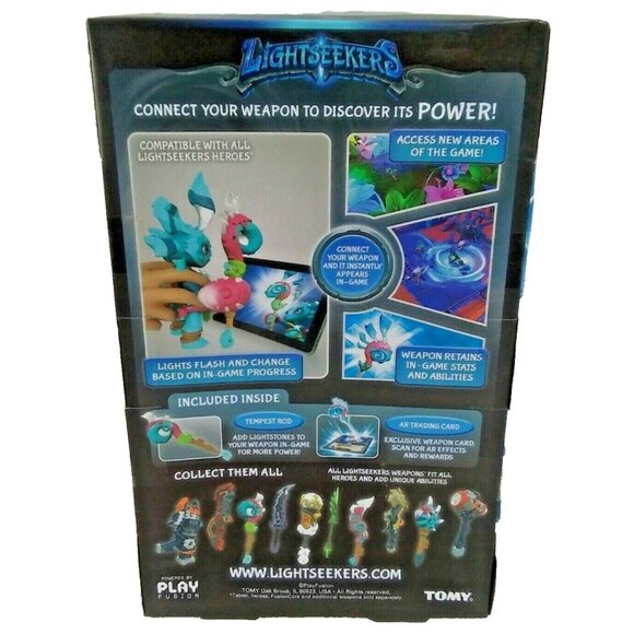 TOMY Lightseekers Awakening Weapon Pack and AR Trading Card Tempest Rod - Picture 2 of 6